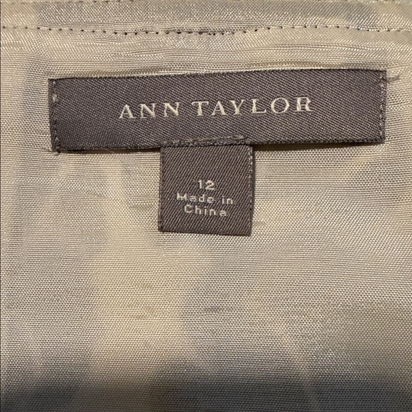 Ann Taylor Black and White Floral A-Line Skirt - Picture 3 of 4